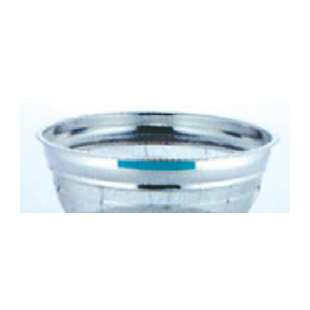 本間冬治工業 弁慶 18-8 ステンレス F型 ざる 25cm グリーン - 調理