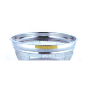 本間冬治工業 弁慶 18-8 ステンレス F型 ざる 30cm イエロー - 調理