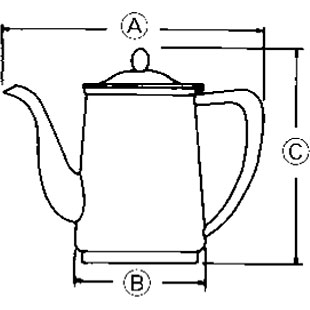 洋白小判型ミルクポット 7人用（km） 白（ミルクポット｜コーヒー・お茶用品）：キッチン用品