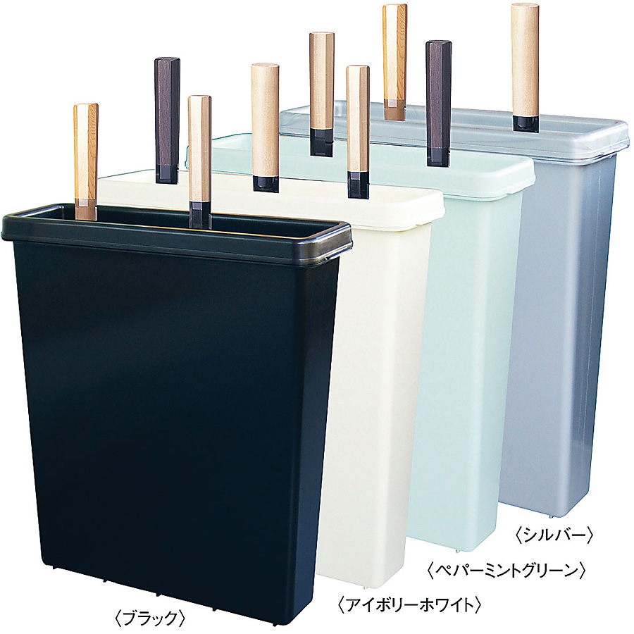 ラップラクン　包丁差し　ペパーミント　大型 OLI ラップラクン 大型 衛生庖丁差 8本用 ペパーミントグリーン - 調理