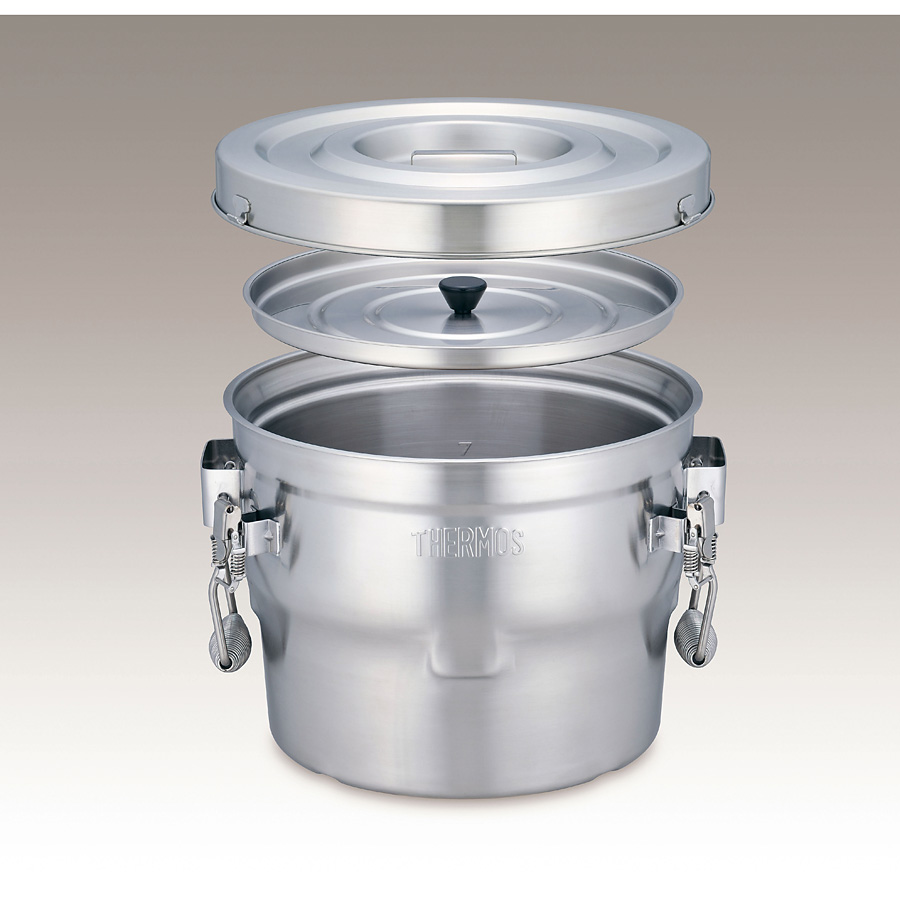 サーモス シャトルドラム 18-8 ステンレス 高性能保温食缶 内蓋式 GBB 