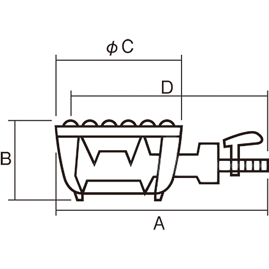 カンダ ハイカロリーコンロ LPガス TS-308 - 調理器具のSHOKUBI